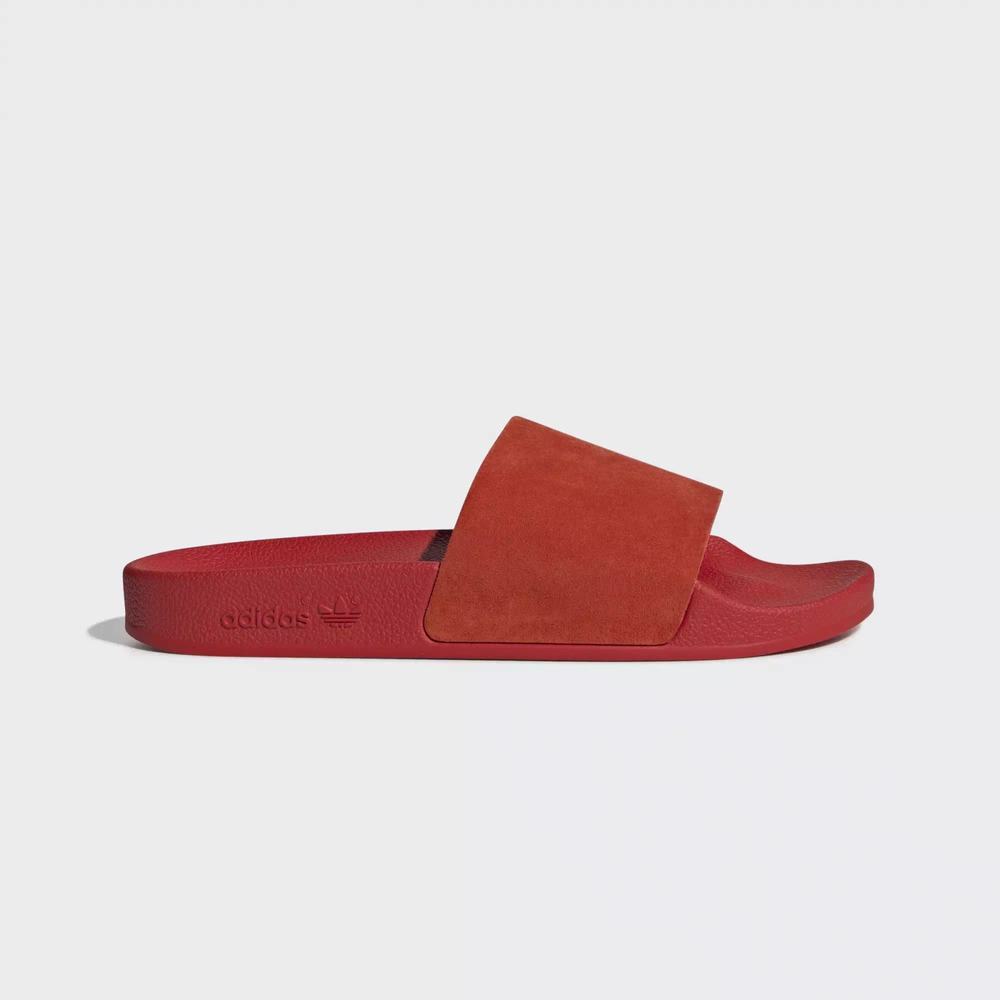 Adidas Adilette Chanclas Rojos Para Mujer (MX-37442)